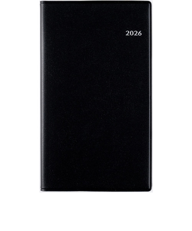 【2026年1月始まり】　高橋書店　ニューダイアリーミニ4　手帳判　ウィークリー見開き2週間　130　黒　月曜始まり