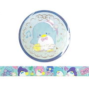 クローズ・ピン　サンリオキャラクターズ×たけいみき　マスキングテープ　MT-15632　ポップミュージック