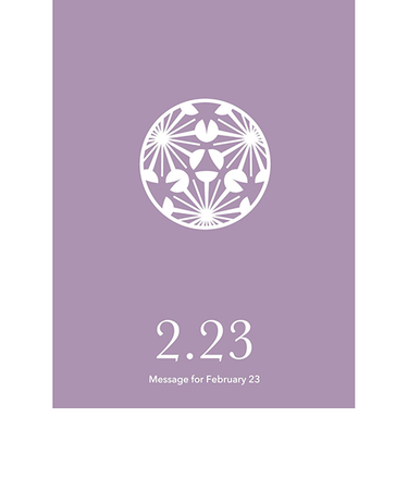 草紙堂　花結びメッセージカード　2月23日