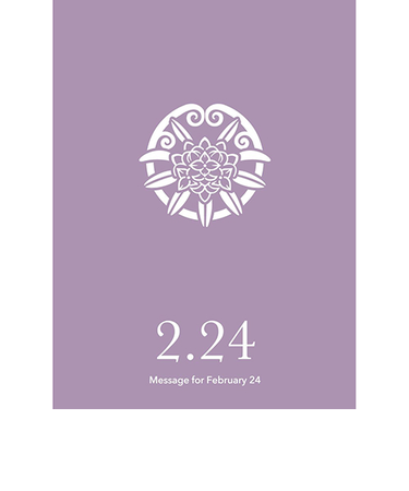 草紙堂　花結びメッセージカード　2月24日