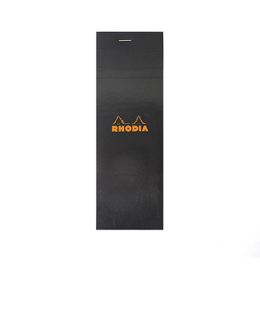 ロディア（RHODIA）　ブロックロディア　No.08　ブラック　7.4×21cm