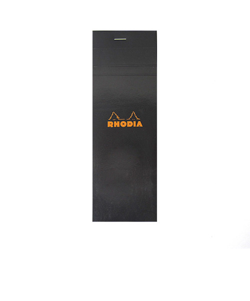ロディア（RHODIA）　ブロックロディア　No.08　ブラック　7.4×21cm