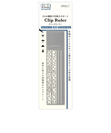 ミドリ（MIDORI）　クリップルーラー　42289006　シルバーA