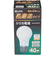 エルパ（ELPA）　長寿命シリカ　LW100V38W－W　ホワイト