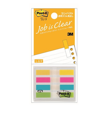 3M　ポストイット　フラッグコンパクト　透明見出し　680MSHC1　4色