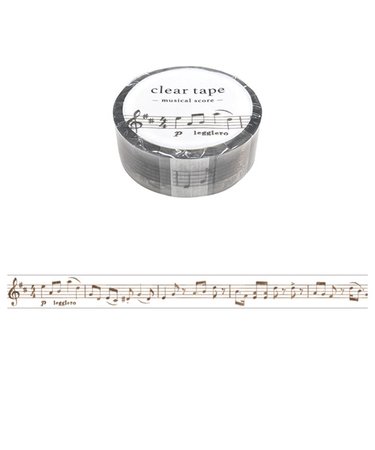 マインドウェイブ　クリアテープ　15mm幅　95187　musical　score