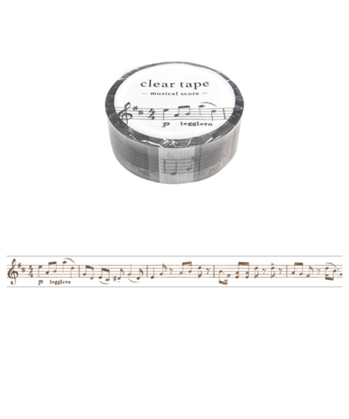 マインドウェイブ　クリアテープ　15mm幅　95187　musical　score