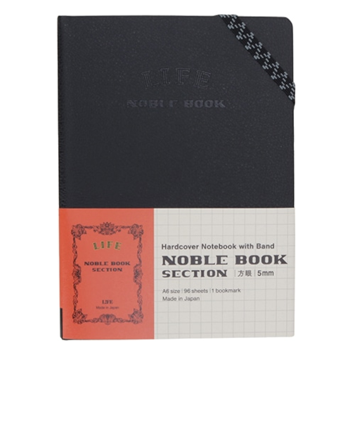 ライフ　ノーブルブック　A6　方眼　N1640