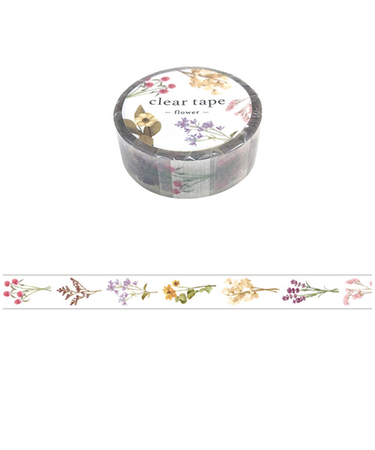 マインドウェイブ　クリアテープ　15mm幅　95184　flower