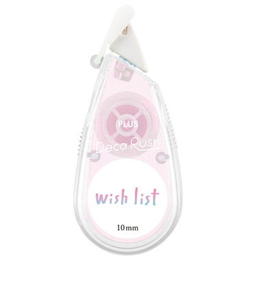 プラス（PLUS）　デコラッシュ　太幅タイプ　10mm幅　限定Topic柄　51-795　Wish　List