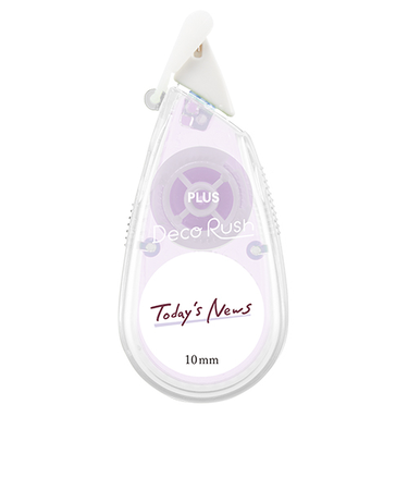 プラス（PLUS）　デコラッシュ　太幅タイプ　10mm幅　限定Topic柄　51-794　Todays　News