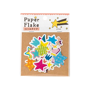 いろは出版　アルバム用デコフレークシール　by　AIUEO　APFS－04　スター