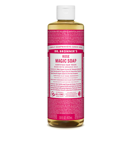 ドクターブロナー（DR.BRONNER’S）　マジックソープ　ローズ　M　473mL