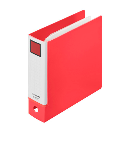 キングジム（KING　JIM）　キングミニ　ミニリングファイル　3穴バインダー　MN637ーR　アカ