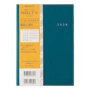 【2025年12月始まり】　ノルティ（NOLTY）　アクセス　A5　マンスリーブロック　6473　ディープブルー　月曜始まり