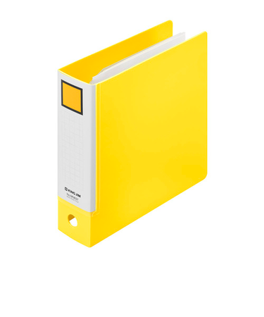 キングジム（KING　JIM）　キングミニ　ミニリングファイル　3穴バインダー　MN637ーY　キイロ