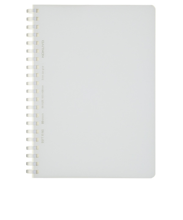 コクヨ（KOKUYO）　ソフトリング　方眼ドット罫　B6　ス－SV548WT－T　透明　80枚