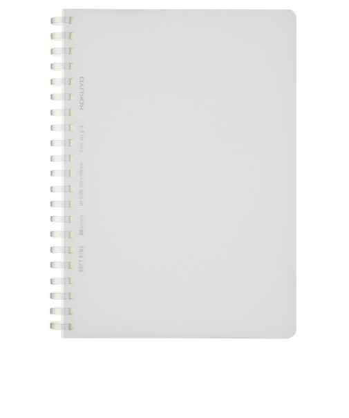 コクヨ（KOKUYO）　ソフトリング　方眼ドット罫　B6　ス－SV548WT－T　透明　80枚