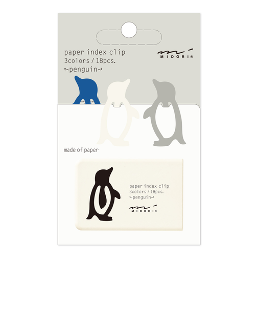 ミドリ（MIDORI）　インデックスクリップ　ペンギン　43239006