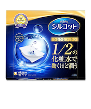 ユニ・チャーム（unicharm）　シルコット　うるうるコットン　1／2の化粧水で驚くほどうるおう　40枚