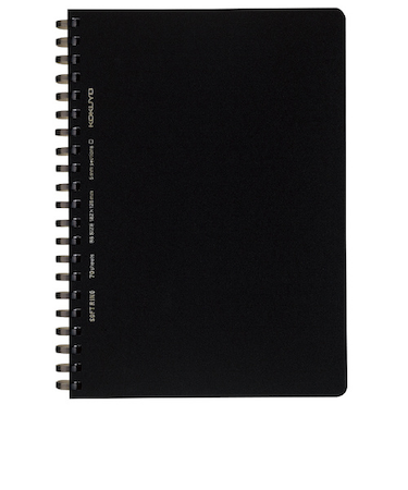 コクヨ（KOKUYO）　ソフトリング　方眼罫　B6　ス－SV447S5－D　黒　70枚