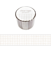 マインドウェイブ　クリアテープ　30mm幅　95191　grid　pattern