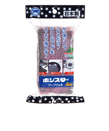 日本スチールウール　ボンスター　ソープパッド　4コ入