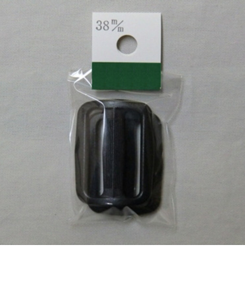 ニフコ（Nifco）　プラスチックパーツ　調節アジャスター　T－38　38mm　黒　2個入