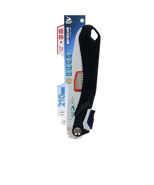 高儀　シャークソー（SHARK　SAW）　替刃式折込鋸　仮枠用　解体・剪定向き　あさりなし　210mm