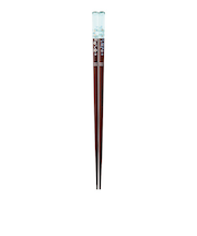 イシダ 箸 アクリア桜色 ブルー 23.5cm