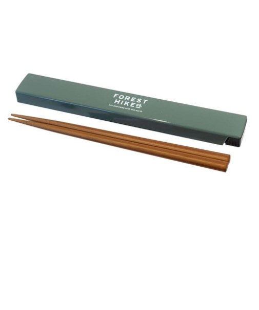 サブヒロモリ　フォレストハイク　箸＆ケース　PCA3685－30　グリーン