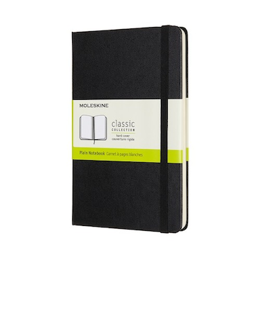 モレスキン（MOLESKINE）　クラシックノートブック　ハードカバー　無地　ミディアムサイズ　ブラック