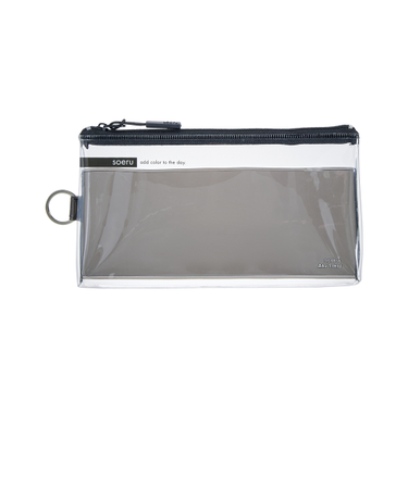 リヒトラブ（LIHIT　LAB.）　soeru　クリヤーペンケース　A8100－24　スモークブラック