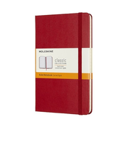 モレスキン（MOLESKINE）　クラシックノートブック　ハードカバー　横罫　ミディアムサイズ　スクエアドレッド