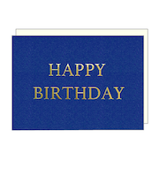 クローズ・ピン フォントカード 誕生日 青 GC16136