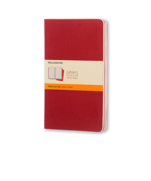 モレスキン（MOLESKINE）　カイエジャーナル　ソフトカバー　横罫　ラージサイズ　406029　レッド