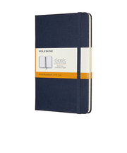 モレスキン（MOLESKINE）　クラシックノートブック　ハードカバー　横罫　ミディアムサイズ　サファイアブルー