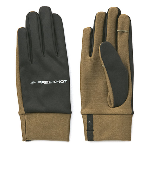 フリーノット（FREEKNOT）　ウィンドシェルフルカバーグローブ　Y4621－M－64　オリーブ