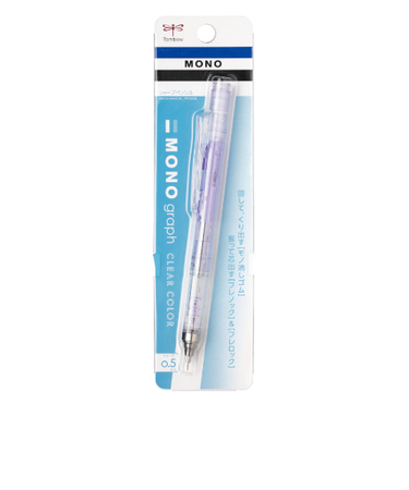 トンボ鉛筆（Tombow）　シャープペンシル　モノグラフ　クリアカラー　0.5mm　DPA－138F　クリアパープル