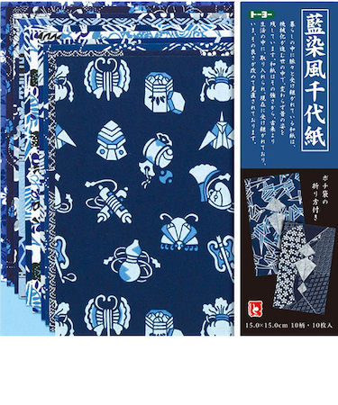 トーヨー　藍染風千代紙　014002