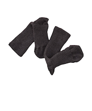 フー（f／u）　ゆるリブソックス　綿　YB0001－23－90　ブラック