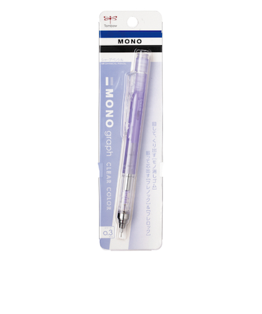 トンボ鉛筆（Tombow）　シャープペンシル　モノグラフ　クリアカラー　0.3mm　DPA－139F　クリアパープル