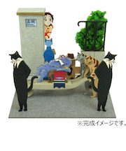 さんけい　みにちゅあーとキット　MP07‐62　猫の行列