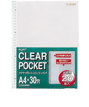 リヒトラブ クリアーポケット A4 G49030