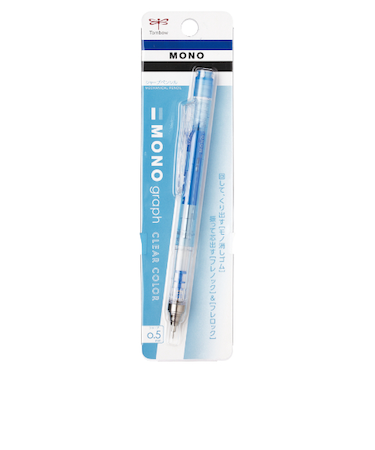 トンボ鉛筆（Tombow）　シャープペンシル　モノグラフ　クリアカラー　0.5mm　DPA－138B　クリアブルー