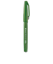 ぺんてる（Pentel）　筆タッチサインペン　SES15C－D2　オリーブグリーン