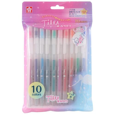 サクラクレパス（SAKURA）　ボールサイン　ティアラノック　10色セット