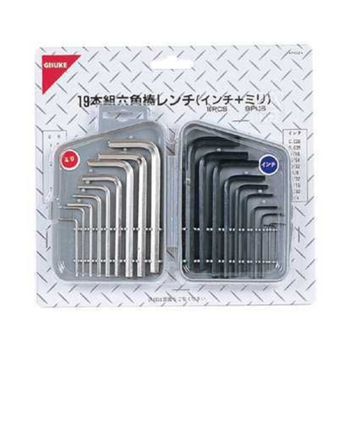 GISUKE　六角棒19P　ミリ・インチ　セット