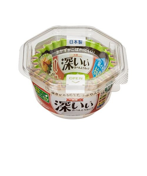 東洋アルミ　抗菌深いぃおべんとうカップ　深型　S　4色66枚