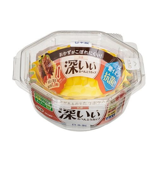 東洋アルミ　抗菌深いぃおべんとうカップ　深型　L　4色38枚